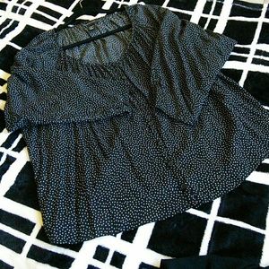 Spense black/white blouse